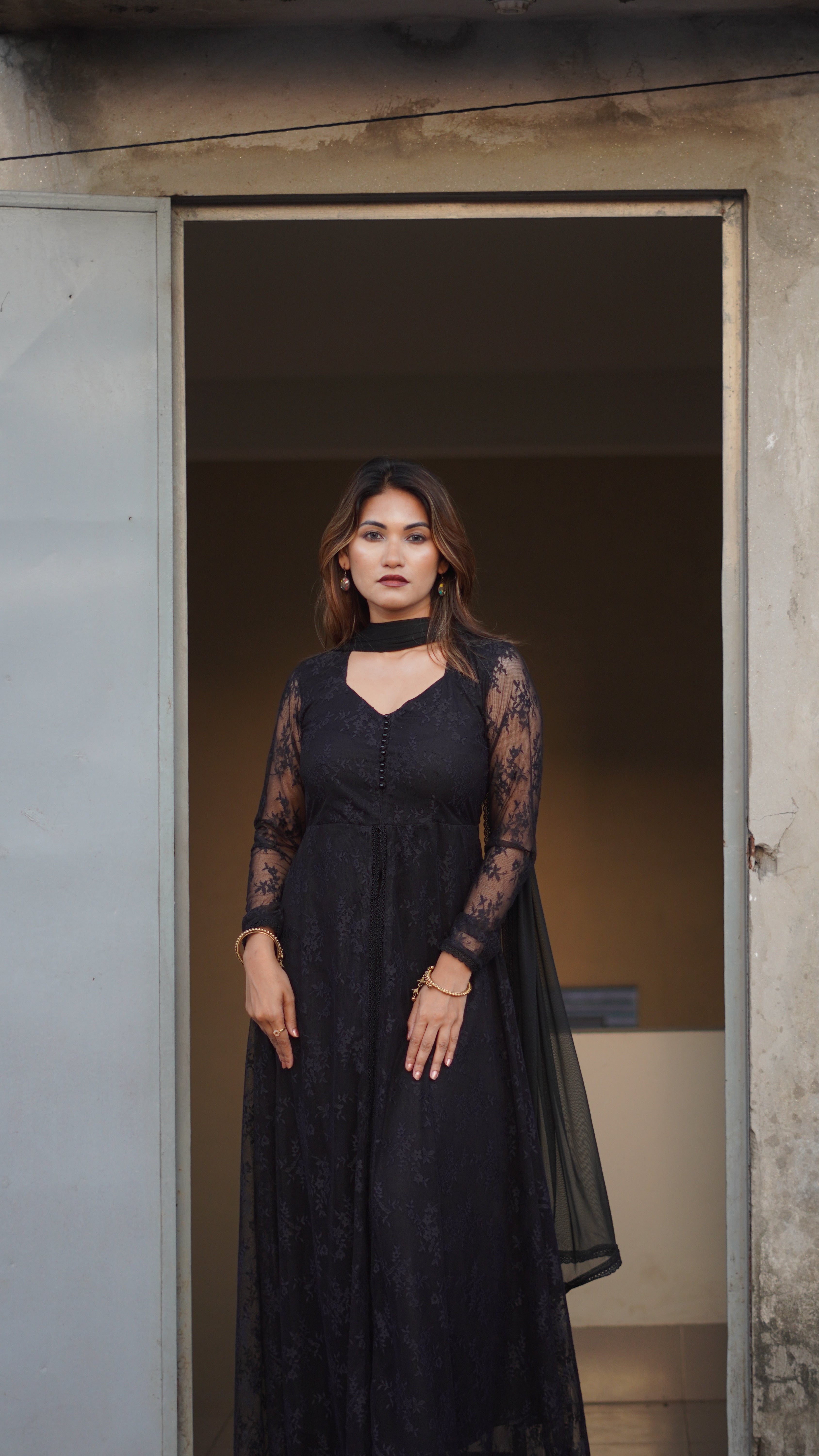 Anarkali (Black)