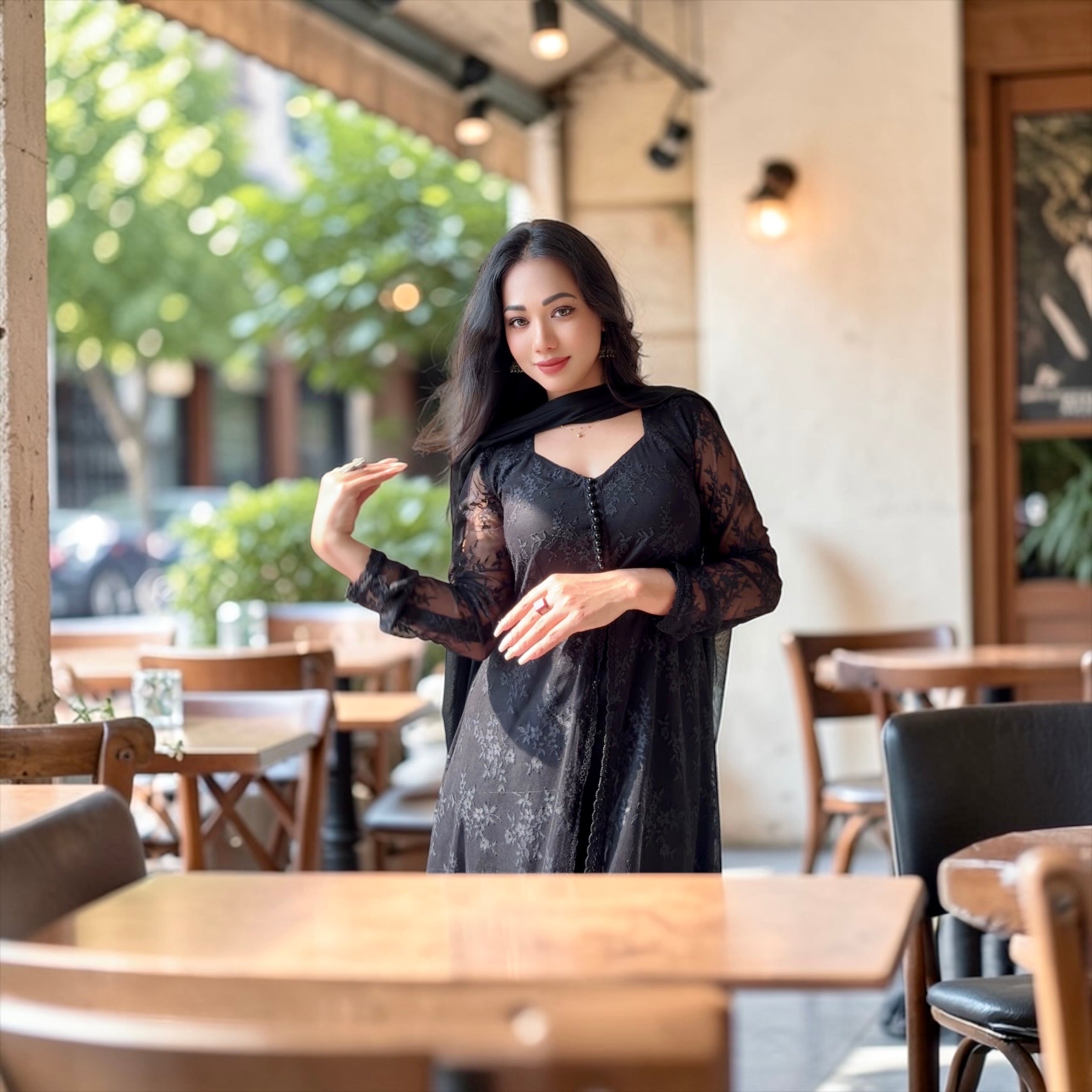 Anarkali (Black)