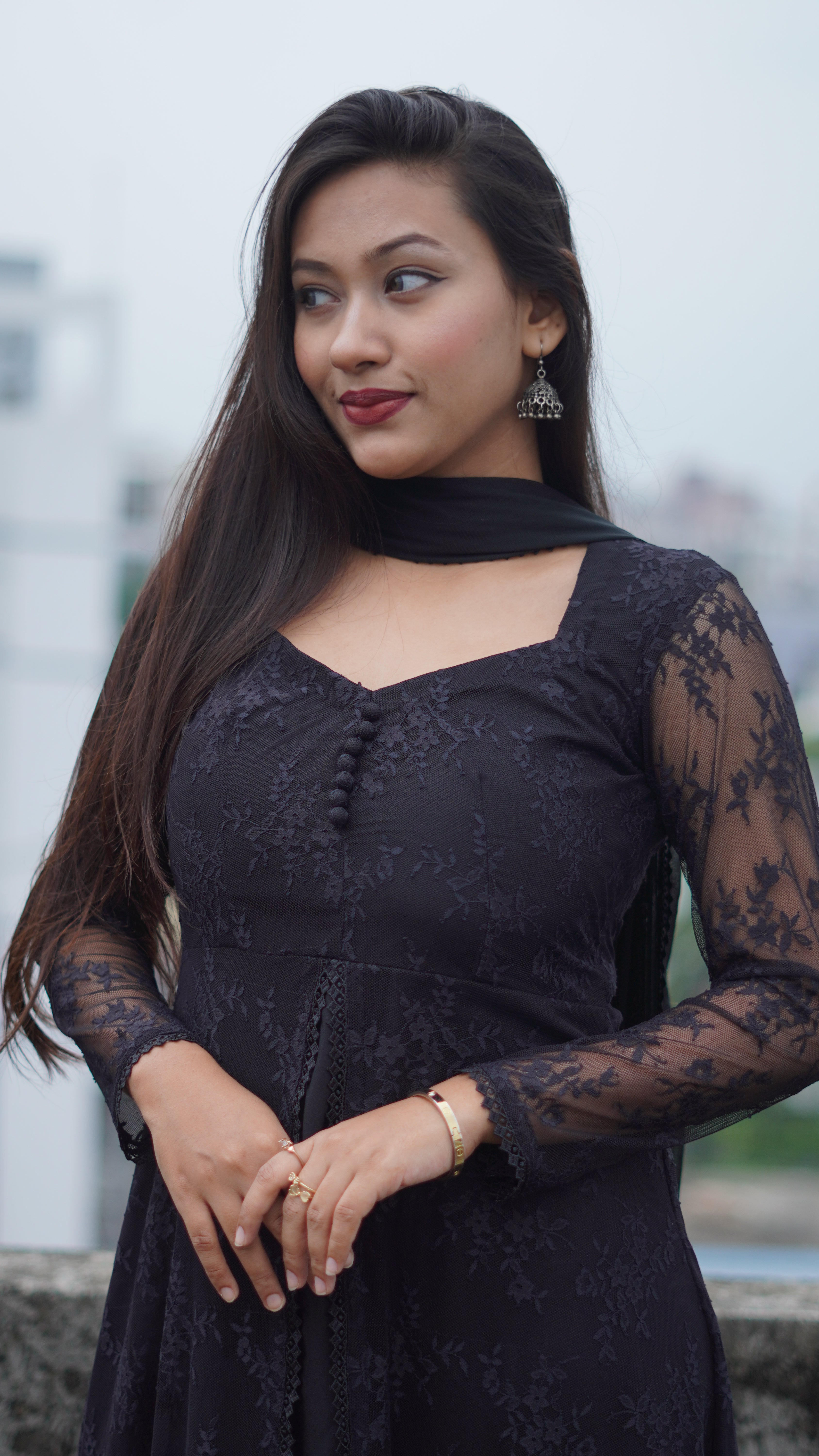 Anarkali (Black)