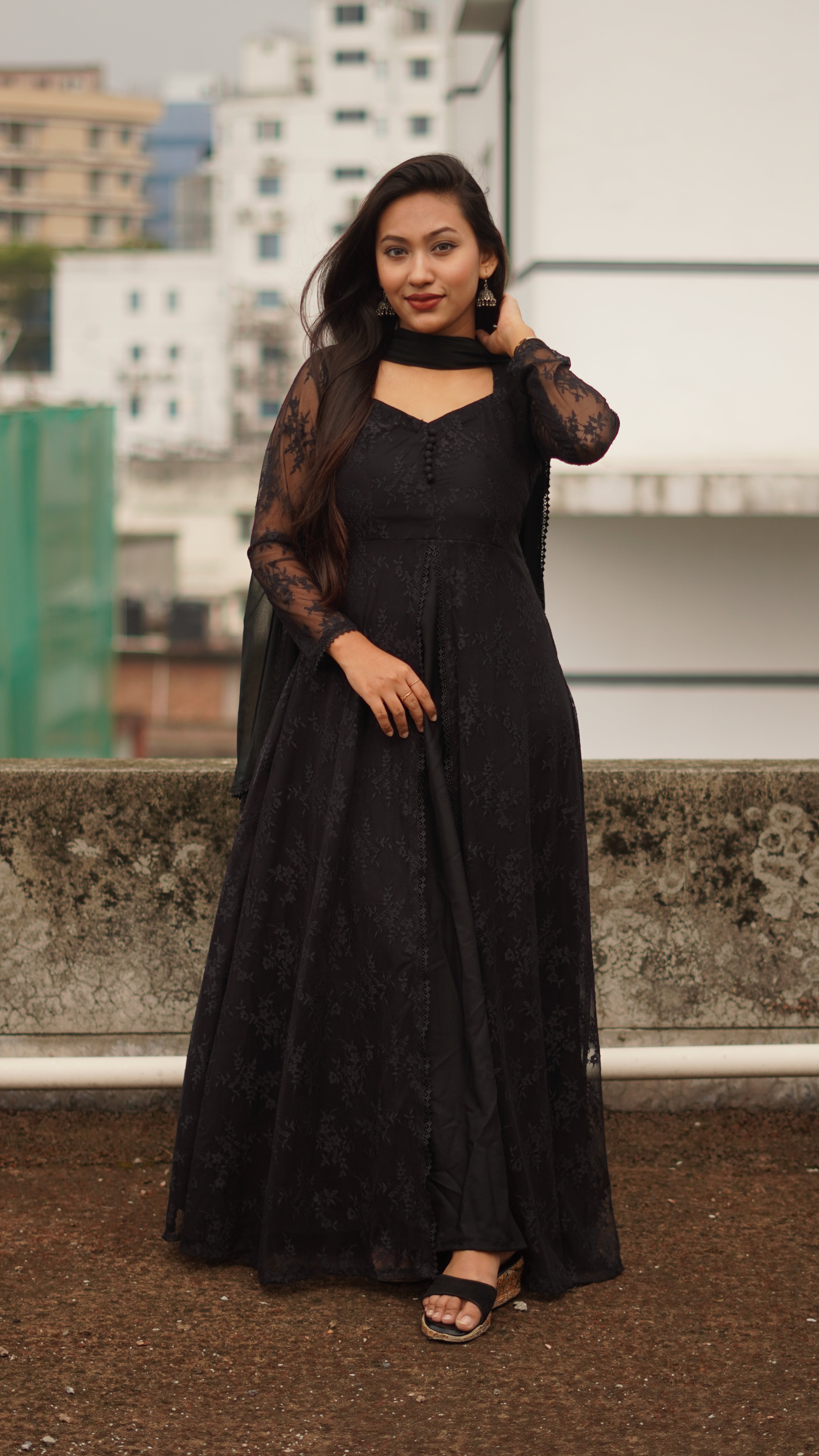 Anarkali (Black)