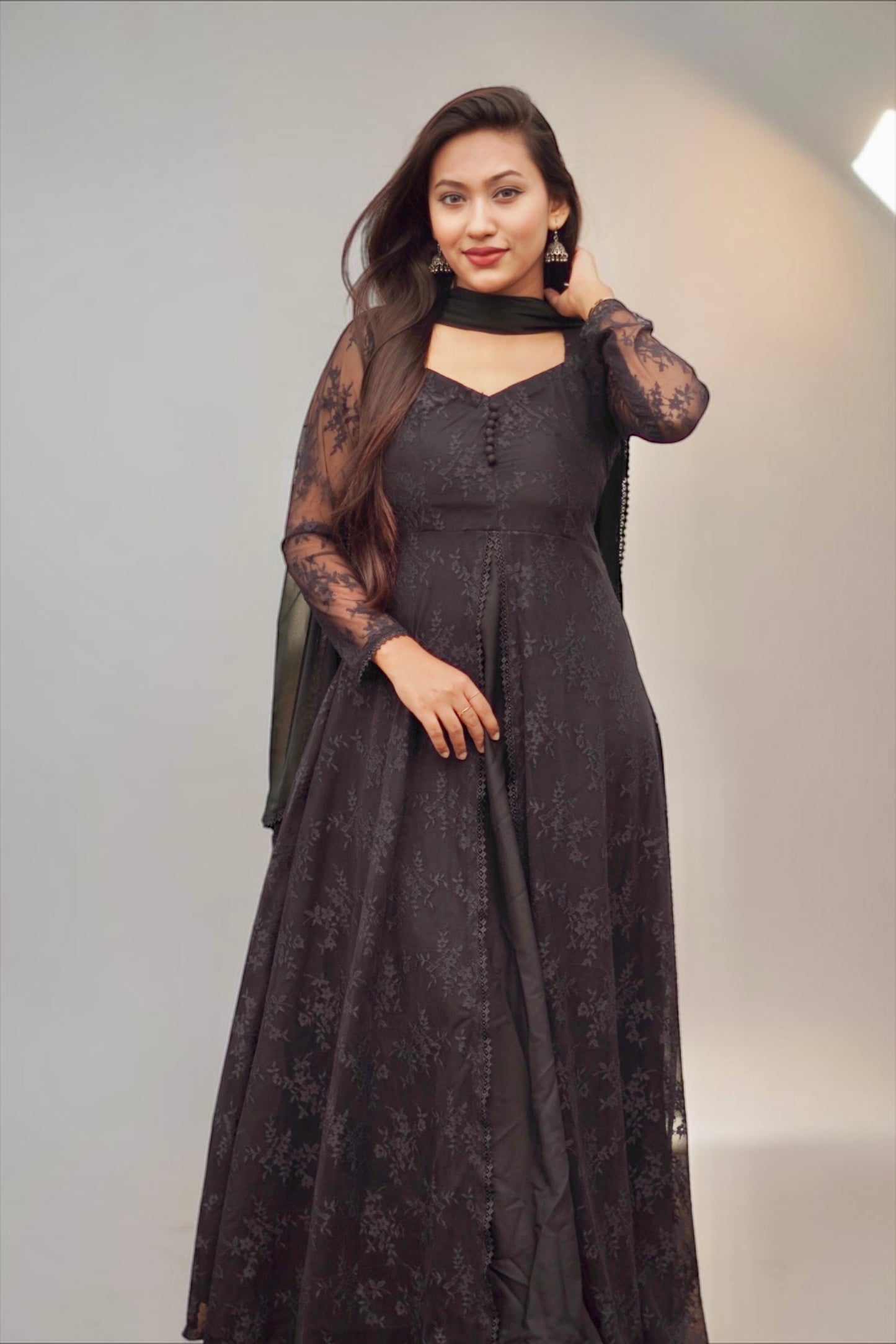 Anarkali (Black)